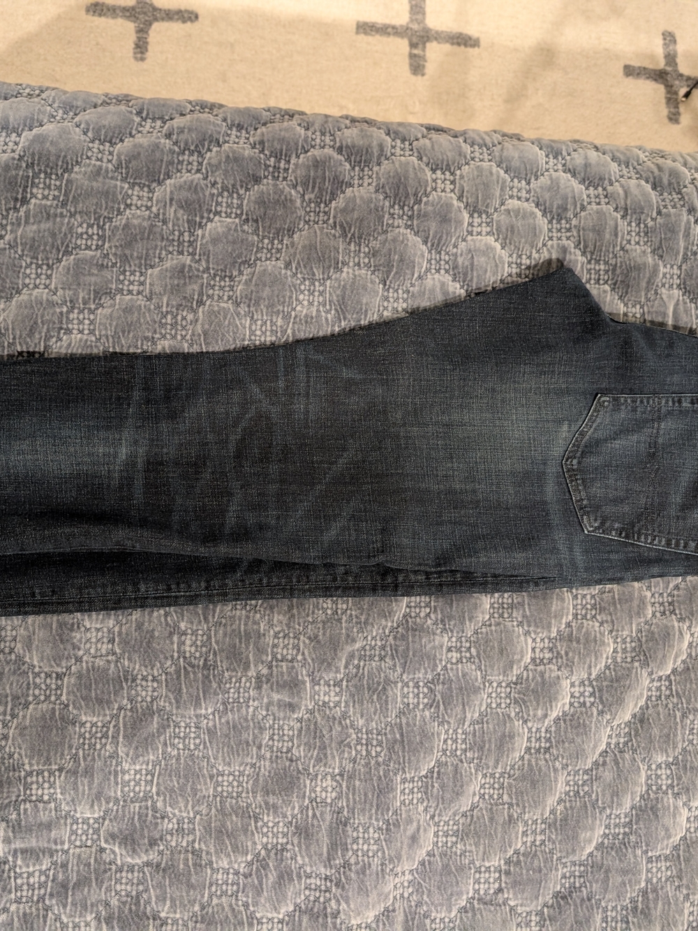 Lucky Brand Men's Dark Blue Straight-Leg Jeans 34x32